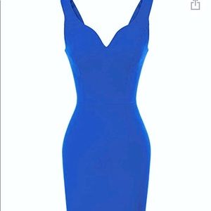 Sleeveless Deep V Neck Casual Cocktail Dress.